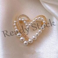【hot sale】 ✉ B36 High quality new love pearl brooch alloy pin accessories