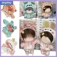 MUMU ของขวัญสำหรับเด็ก การเล่นบ้าน หนูลูกหมูเสือ เสื้อผ้าตุ๊กตาสำหรับ20ซม. การ์ตูนกระต่าย เสื้อกันหนาวกางเกงสเวตเตอร์ Hoodies กางเกงสูท