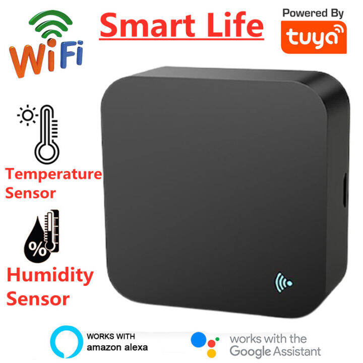 tuya-smart-wifi-ir-รีโมทคอนลอุณหภูมิและเซ็นเซอร์ความชื้นรีโมทคอนลอินฟราเรดสำหรับ-dvd-aud-ac-amp-alexa-home