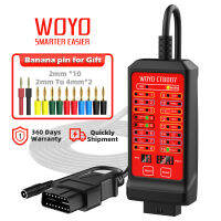 WOYO รถ OBD Breakout กล่องเครื่องมือวินิจฉัย29.559นิ้ว OBD Extension Cable,Digital Voiture OBD2 Tester สำหรับ16 Pin แรงดันไฟฟ้า