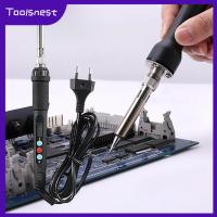 Toolsnest เครื่องเชื่อมเหล็กไฟฟ้า220V 60W สำหรับผลิตภัณฑ์อิเล็กทรอนิกส์ปลั๊กปลั๊ักแปลงไฟสำหรับใช้ในยุโรป DIY