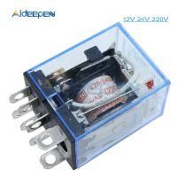 【☸2023 New☸】 huangqun รีเลย์ไฟฟ้าคอยล์ Ly2nj Ac 220V Dc 12V 24V 10a โมดูลสวิตช์8pin รีเลย์แม่เหล็กไฟฟ้าขนาดเล็กอัตโนมัติ