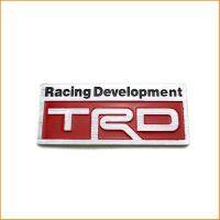 ป้ายโลโก้ โลหะ Racing Development TRD โลหะสีแดง/โครเมีี่ยม ขนาด 8.2X3.5cm ติดตั้งด้วยเทปกาวสองหน้าด้านหลัง จัดส่งเร็ว*ร้านค้าแนะนำให้บริการ** สิ้นค้าดี*