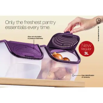 Tupperware Garlic n All Keeper 2.3litre(1pcs)- Purple