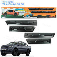 กาบข้างประตู ดำด้าน ฟอร์อด เรนเจอร์ Ford Ranger ของFITT จำนวน 4 ชิ้น ปี 2012 2013 2014 2015 2016 2017 2018 4 ประตู สินค้าราคาถูก คุณภาพดี Side Molding Cladding Trim