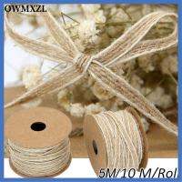 OWMXZL 5/10M/Roll 0.5mm ตกแต่งงานแต่งงาน ลูกไม้ชนบท เครื่องประดับ ปอกระสอบม้วน ริบบิ้นผ้ากระสอบ เชือกไหมปลา ทริมเทป