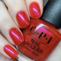 พร้อมส่ง OPI - Strawberry Wave Forever ยาทาเล็บ สีแดงชมพูมีกลิตเตอร์ ชมพูม่วง สดใสน่ารักรับซัมเมอร์มากกค่า แท้ ?%