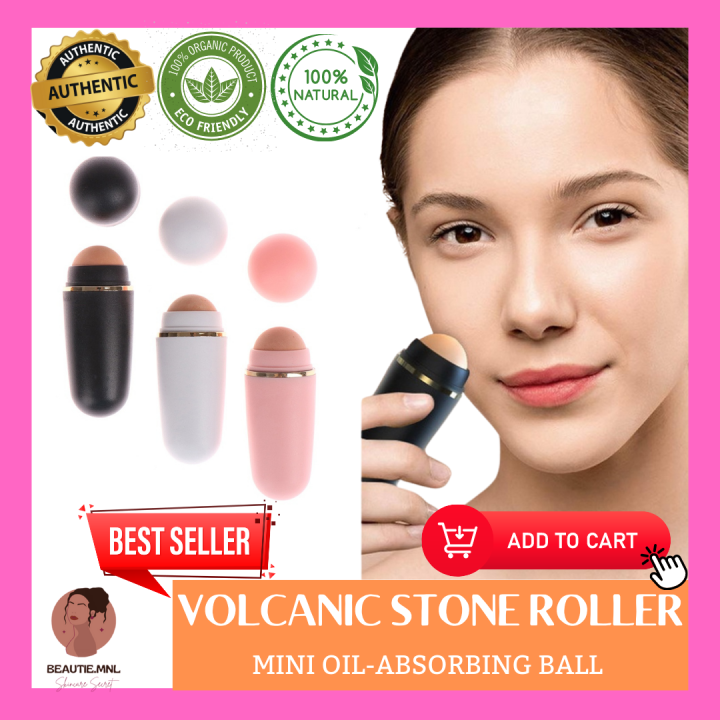 100 AUTHENTIC Face Oil Absorbing Roller Volcanic Stone Blemish Remover
