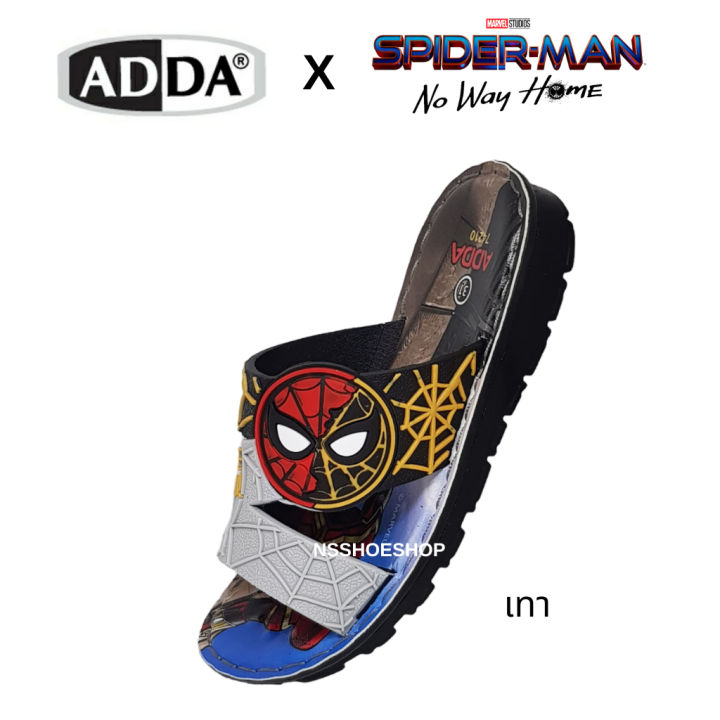 adda-74210-สไปเดอร์แมน-spider-man-รองเท้าแตะเด็กแบบสวม-พื้นพียู