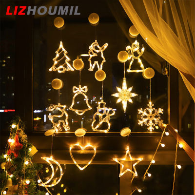 LIZHOUMIL Hanging Led Christmas Lights Waterproof Energy Saving Snowman Santa-claus Christmas Tree Shape Xmas Ornament