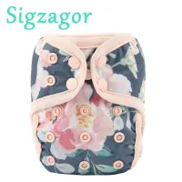 [Sigzagor] ผ้าอ้อมเด็กแรกเกิด 1 ชิ้น, PUL Double Gusset กันน้ำปรับได้, 4.4-10 ปอนด์, 2-5 กก., 40 ตัวเลือก-zptcm3861