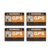 【CC】 Car Sticker 4X Warning Alarm System Automobiles Motorcycles Exterior Accessories Decals for Bmw Ford8cmx5.3cm