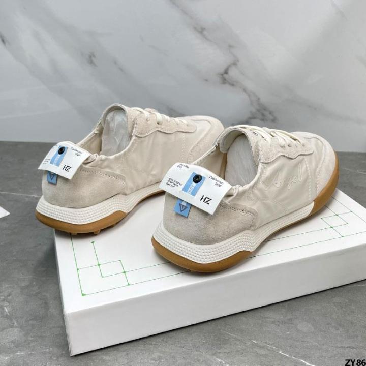 dexun-รองเท้าระบายอากาศสำหรับฤดูร้อนรองเท้าสีขาวหนังบัลเล่ต์ที่เข้ากันได้ทั้งหมด-2023-รองเท้า-agan-รองเท้ากีฬารุ่นใหม่ผู้หญิงลำลองพื้นนิ่ม