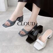 Giày cao gót 4cm mũi vuông quai bầu Cloud The Shoes