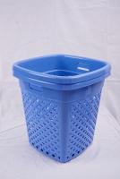 GrandSale! ตะกร้าผ้าทรงเหลี่ยม ไซส์ M สีม่วง Laundry Basket Compact Size Square Shape