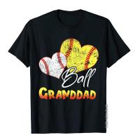 Funny Ball Granddad Softball Baseball Gifts T-Shirt Novelty Top T-Shirts Tops Tees For Men Graphic Cotton Design T Shirts XS-4XL-5XL-6XL