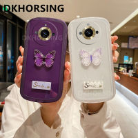 DKHORSING ปลอกอ่อนโปร่งใสใหม่สำหรับ OPPO Realme 11 / 11 Pro/ 11 Pro + ปกป้องเลนส์ซิลิโคนเคสโทรศัพท์ Realme11 Pro Plus 2023เคสมือถือกันกระแทกลายผีเสื้อกากเพชรน่ารัก