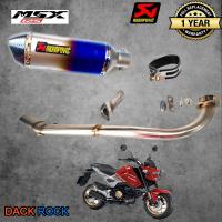 ท่อmsx125 ทุกรุ่น ท่อhonda ท่อakrapovic รุ้ง ปากเคฟล่า msx125 ท่อแต่ง msx125 ทุกโฉม เสียง แน่น นุ่ม ทุ้ม ไม่แต่งในรอบสูง ระบายความร้อนได้ดี อัตราเร