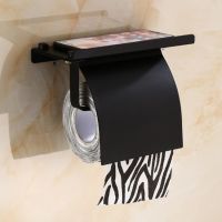 Toilet Paper Holder with Shelf  Stainless Steel Tissue Holder  Drilling Toilet Paper Roll Holder  Silver  Gold  Black  Rose Gold Toilet Roll Holders