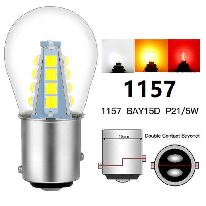 2021816 3D 3030 Chips1157 Led P215W BaY15d Car Brake Light S25 Auto