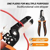 chenge41 3 in 1 Stripping Crimping Pliers Wire Stripper Multi Functional Ring Crimpper Electrician Peeling Network Cable Tools