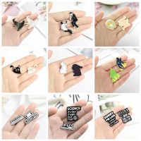 2/PCS set Swing Dance Star Moon Witch Gothic Enamel Pin Custom Black White Wizard Punk anime Pins Badge Jewelry Cartoon Gifts