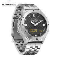 NORTH EDGE ใหม่นาฬิกาผู้ชายกันน้ำกลางแจ้ง &amp; #039; S ดูความสูงเข็มทิศมัลติฟังก์ชั่น &amp; #039; S