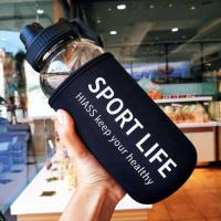 1L Creative Water Bottle Glass Drink Bottles For Camping Hiking Climbing Outdoors Sport Bottle Portable Waterbottle Drinkware