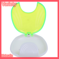 Variety ✨Hot Sale✨ 1pcs ฟันปลอมทำความสะอาดกล่อง denture bath Container Holder Case