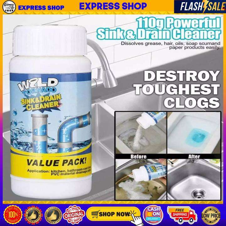 Wild tornado powerful sink & drain cleaner high efficiency unclog
