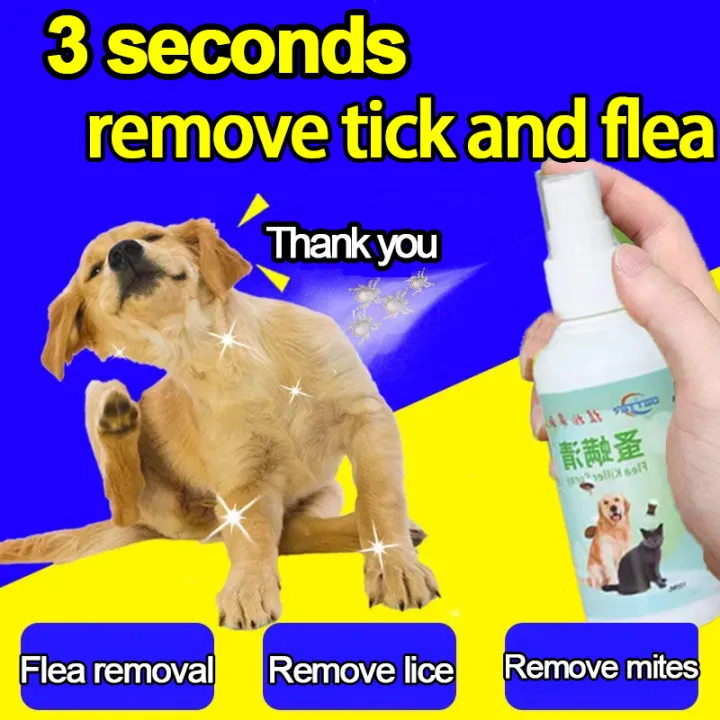 100 Original Pet Skin Spray Fleas and Ticks Remover Tick and Flea