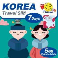 Happy - South Korea 7วัน5GB ซิมการเดินทางข้อมูลไม่จำกัด