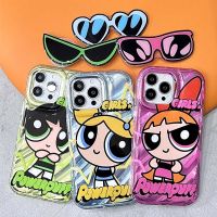 เคส OPPO Reno 7Z 8Z 8T 5G เคส OPPO Reno 8 6 5G เคส OPPO A78 5G เคส OPPO Reno 7 Pro 5G เคสสำหรับการ์ตูนตลกสร้างสรรค์ Powerpuff สาวเลเซอร์ผู้ถือเคสโทรศัพท์