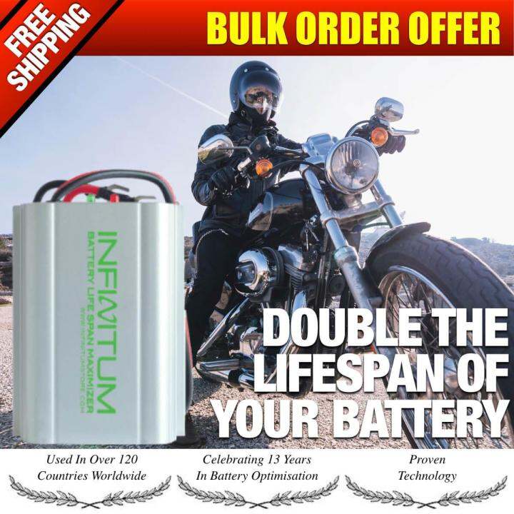 12V Motorcycle Battery Life Saver (Doubles Lifespan) BMW/Yamaha
