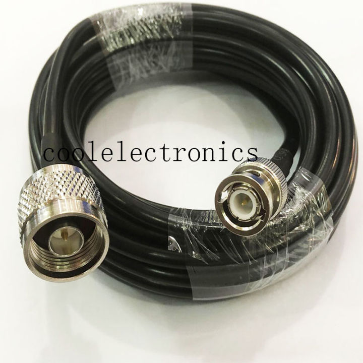 LMR195 N male to BNC male Connector RF Coaxial Coax Extension Cable 50ohm 50CM 1/2/3/5/10/15/20/30m