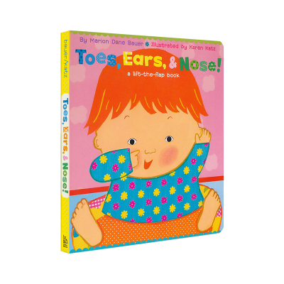 English original picture book Karen Katz toes, ears, &amp;  nose childrens English Enlightenment flip book Karen Katz original English childrens book