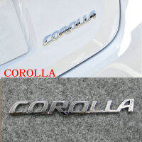 ใส่ได้กับโลโก้ด้านหลังรถ Corolla แผ่น Abs สีเงิน