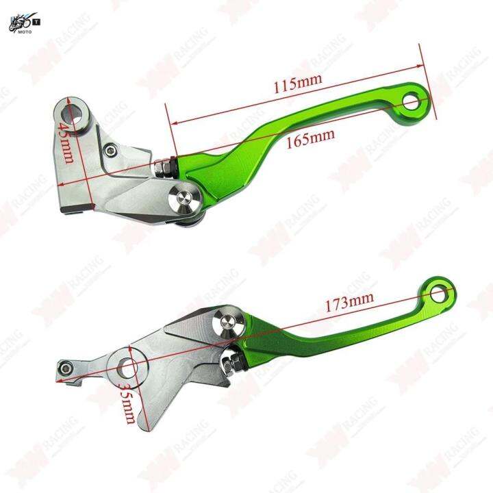【TMoto】 1 Pair Brake Clutch Lever for KAWASAKI KLX150L KX65 KX85 KX125
