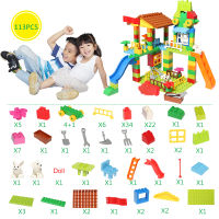 Big Size Building Blocks Amusement Park DIY Figures Brick Assembly Bricks Construction Block Toys For Children Kids Gift