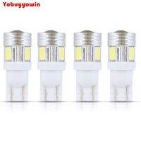 4X2W T10 6 Leds Smd 5630 Ampoule Lampe Feu Blanc Dc12v Lentille Auto Voiture