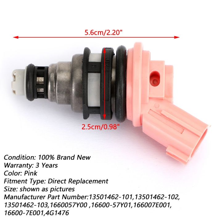 areyourshop-เหมาะสำหรับนิสสันหัวฉีดน้ำมันเชื้อเพลิง1ชิ้นรุ่น-maxima-sentra-1991-1999-200sx-nx-13501462-101-13501462-102อะไหล่รถยนต์