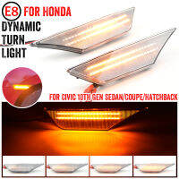 รถ Sidemarker โคมไฟด้านหน้าด้านข้าง Marker Light Kit ไฟเลี้ยวสำหรับ Honda Civic 10Th 2016 2017 2018 2019 2020รถอุปกรณ์เสริม