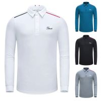 [Titleist] Golf Clothing Mens Long-Sleeved Breathable Quick-Drying Outdoor Sports Wicking Moisture Absorption polo Shirt Casual Top