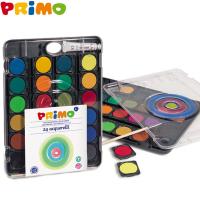 ชุดสีน้ำก้อน Primo 24 สี พร้อมอุปกรณ์ ในกล่องพลาสติก #139A24NDM