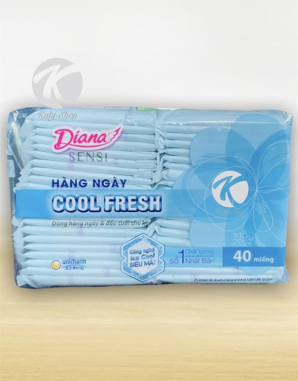 Băng vệ sinh diana hn sensi cool fresh  40 miếng - ảnh sản phẩm 1