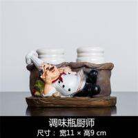 Creative Western Restaurant Decoration American Chef Character Wine Cabinet Cafe Dessert Cake Shop Little Doll