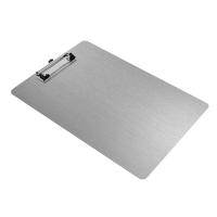 Metal Clipboard Folder A4 Stainless Steel Clip Board Bill Storage Folder Writing File Board Menu Splint for Business