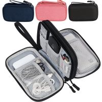 【LZ】☏❈┋  Bolsa Organizadora de Bolsa Portátil Estojo de Armazenamento Impermeável Camadas Duplas Fios Carregador Cabos USB Gadget Bags Acessórios de Viagem