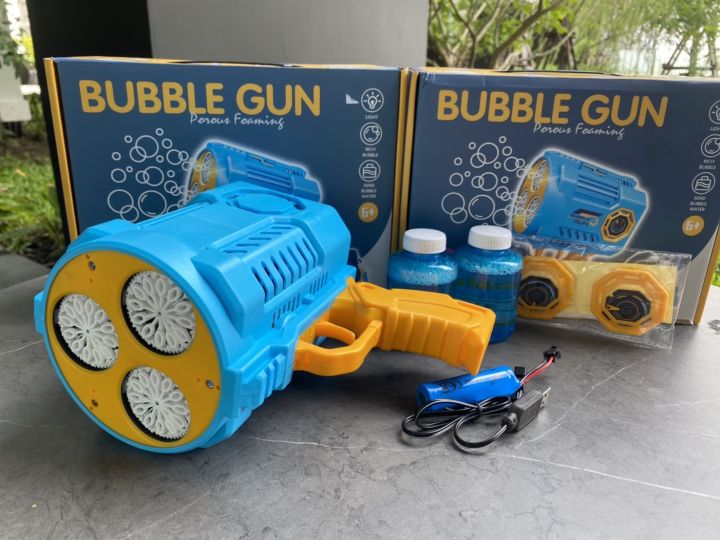 ปืนเป่าฟอง-ปืนยิงฟองสบู่-ปืนเป่าฟองอันใหญ่-เป่าฟองเยอะมาก-bubble-gun-gatling-ของเล่นที่เป่าฟองสบู่-ปืนฟองรุ่นใหม่-ปืนฟองอัตโนมัติ-no-66-4