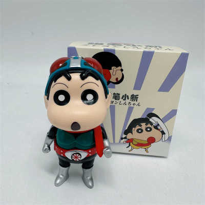 Crayon Shin-Chan As Ed Rider น่ารัก Q Ver. ของเล่นตุ๊กตาขยับแขนขาได้อะนิเมะ13ซม